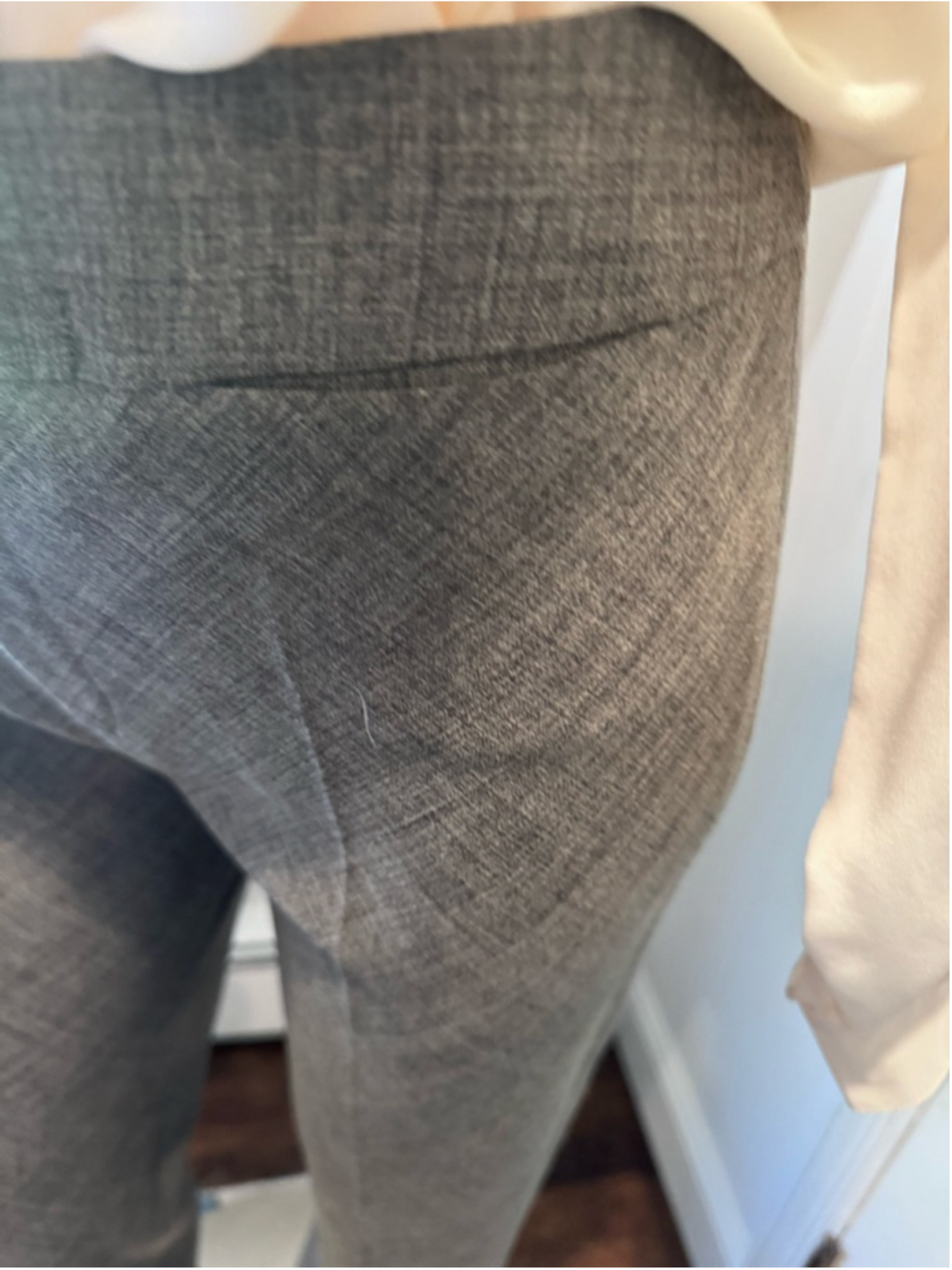 Zara Basic | Gray Tailored Trousers Front Seam Size 6 - Picture 13 of 15